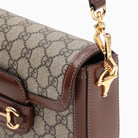 borsa gucci con morsetto|Borsa Gucci Horsebit 1955 Small in Marrone .